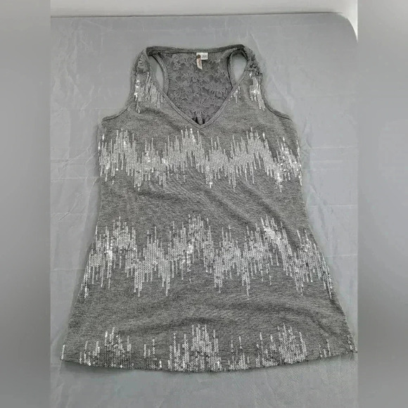 Vintage Y2k Women's Size Medium Zero Degrees Gray/ Silver Tank - Picture 1 of 7